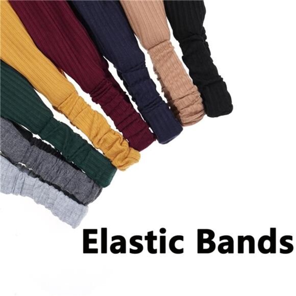 8-Pack Women's Cross-Knotted Elastic Headbands – Soft, Non-Slip, Versatile - Picture 5 of 7